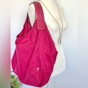 HOBO | Women’s Nylon Fuchsia Pink Handbag Tote